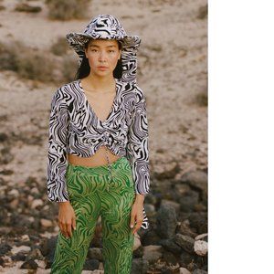 Paloma WOOL - Claudia _ green swirl knit pants